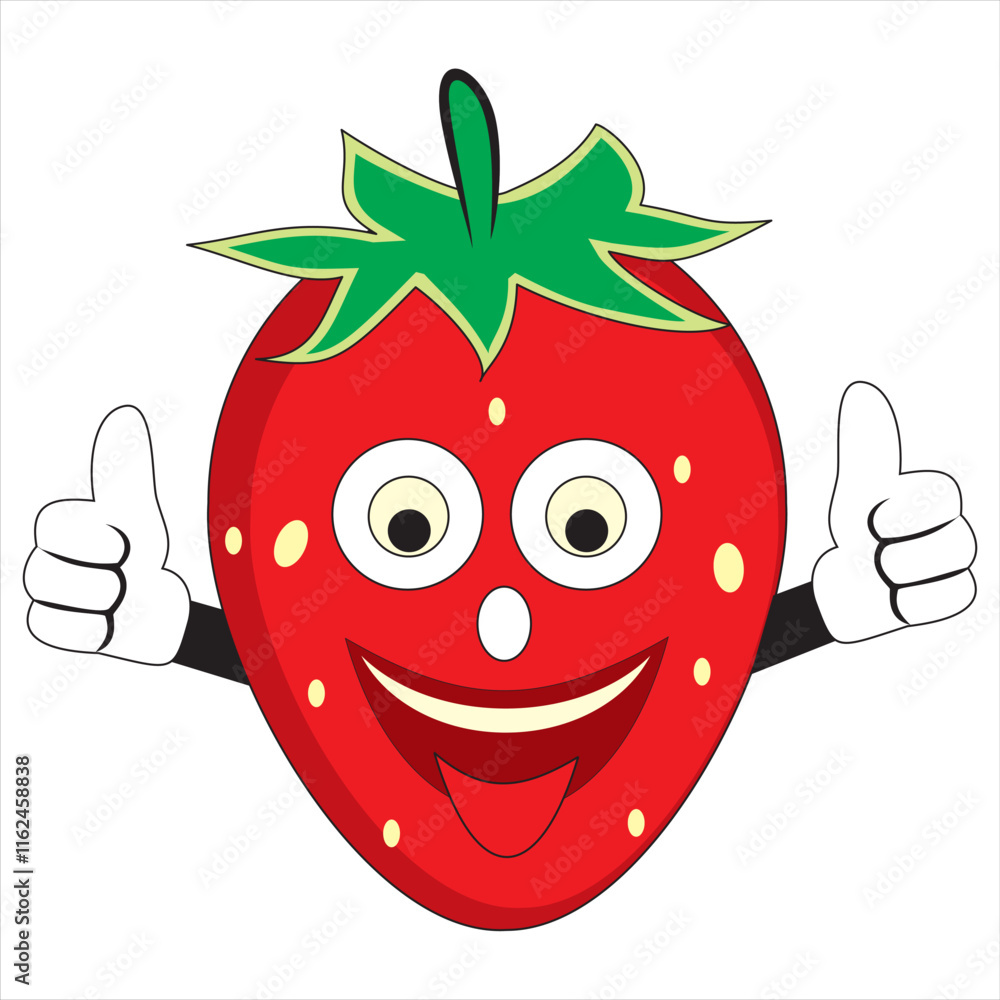 Obraz premium strawberry cartoon.eps