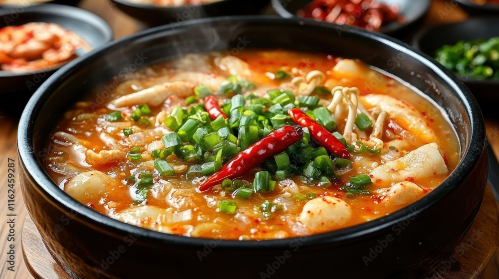 얼큰한 한국식 고추장 찌개
얼큰한 한국식 고추장 찌개