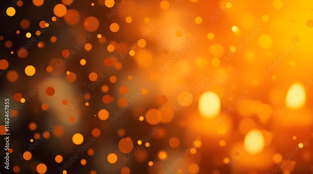 Golden Bokeh Lights Abstract Background Warm Festive Design Golden Bokeh Lights Abstract Background Warm Festive Design