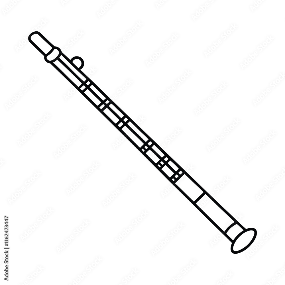 illustration of a flute illustration of a flute