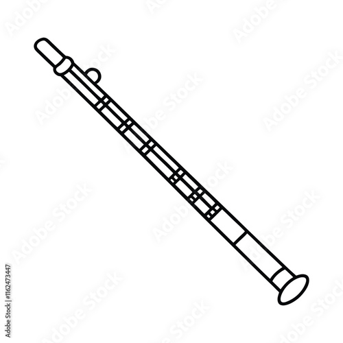 illustration of a flute