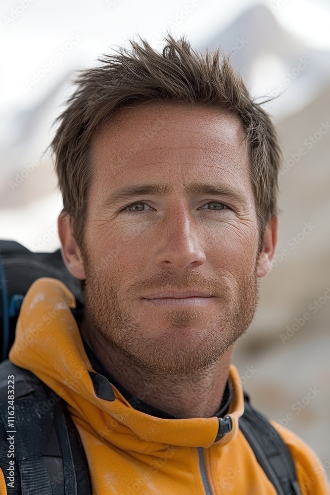 Fototapeta premium mountain climber man