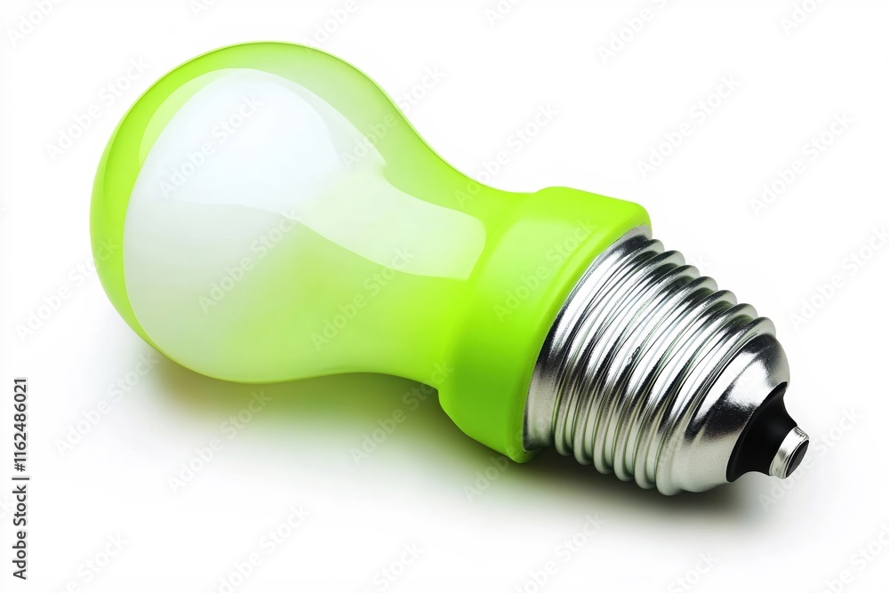 Bright Green Energy Efficient Light Bulb for Sustainable Home Illumination Bright Green Energy Efficient Light Bulb for Sustainable Home Illumination