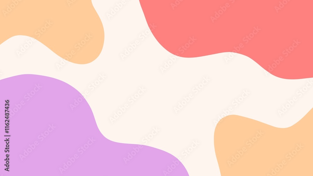 Aesthetic abstract background with colorful pastel waves Aesthetic abstract background with colorful pastel waves