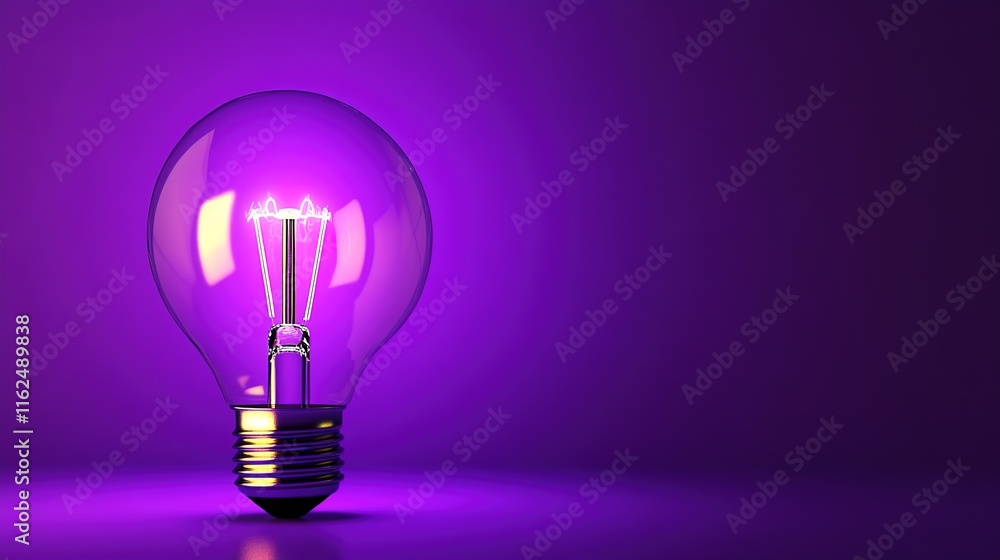 Light bulb on violet
Light bulb on violet