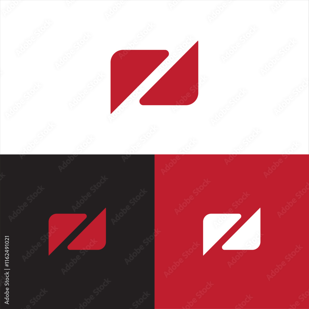 Z letter negative space abstract logo icon Z letter negative space abstract logo icon