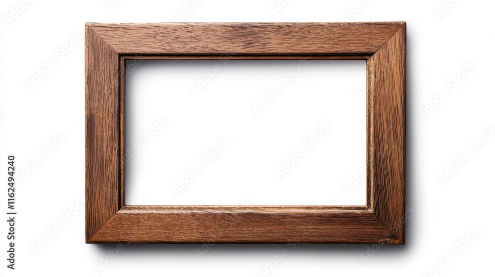 Empty Wooden Frame with Simple Design Empty Wooden Frame with Simple Design