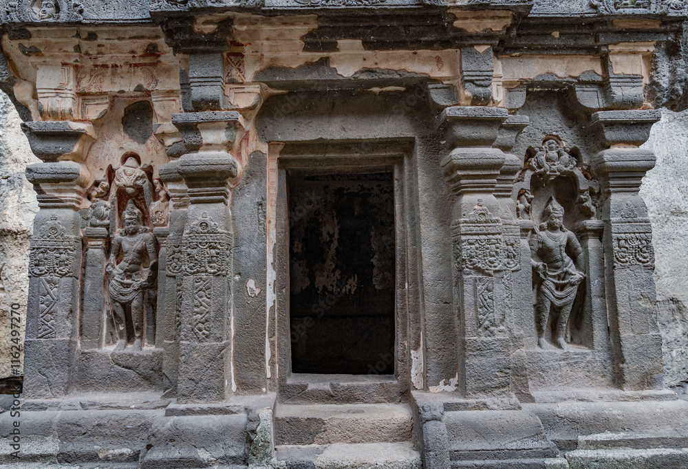 Obraz premium ajanta and ellora caves unesco heritage site