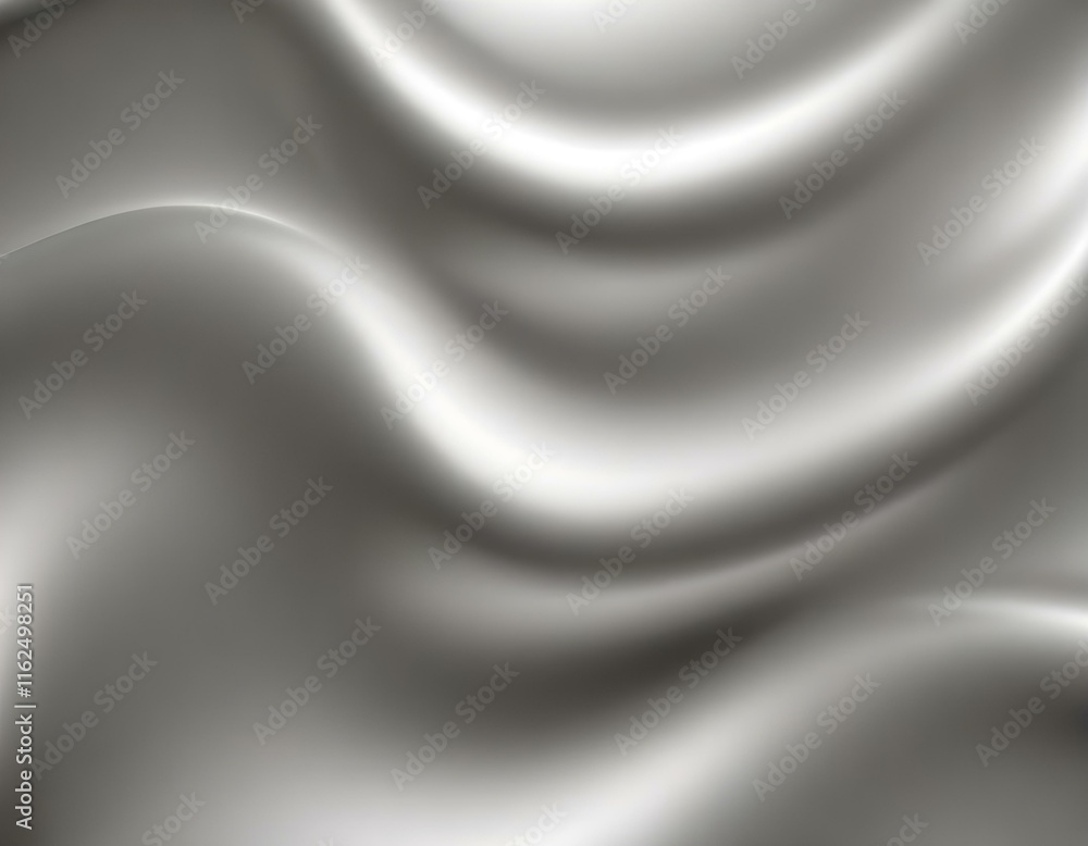 Silver smooth, polished, curly, waved, plane, slab texture macro close-up pattern Silver smooth, polished, curly, waved, plane, slab texture macro close-up pattern