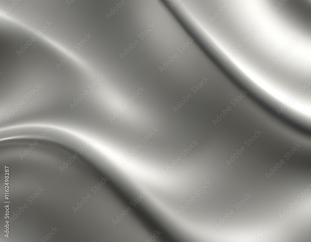 Silver smooth, polished, curly, waved, plane, slab texture macro close-up pattern Silver smooth, polished, curly, waved, plane, slab texture macro close-up pattern