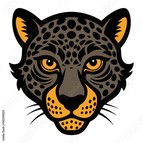 Leopard Head Vector Illustration