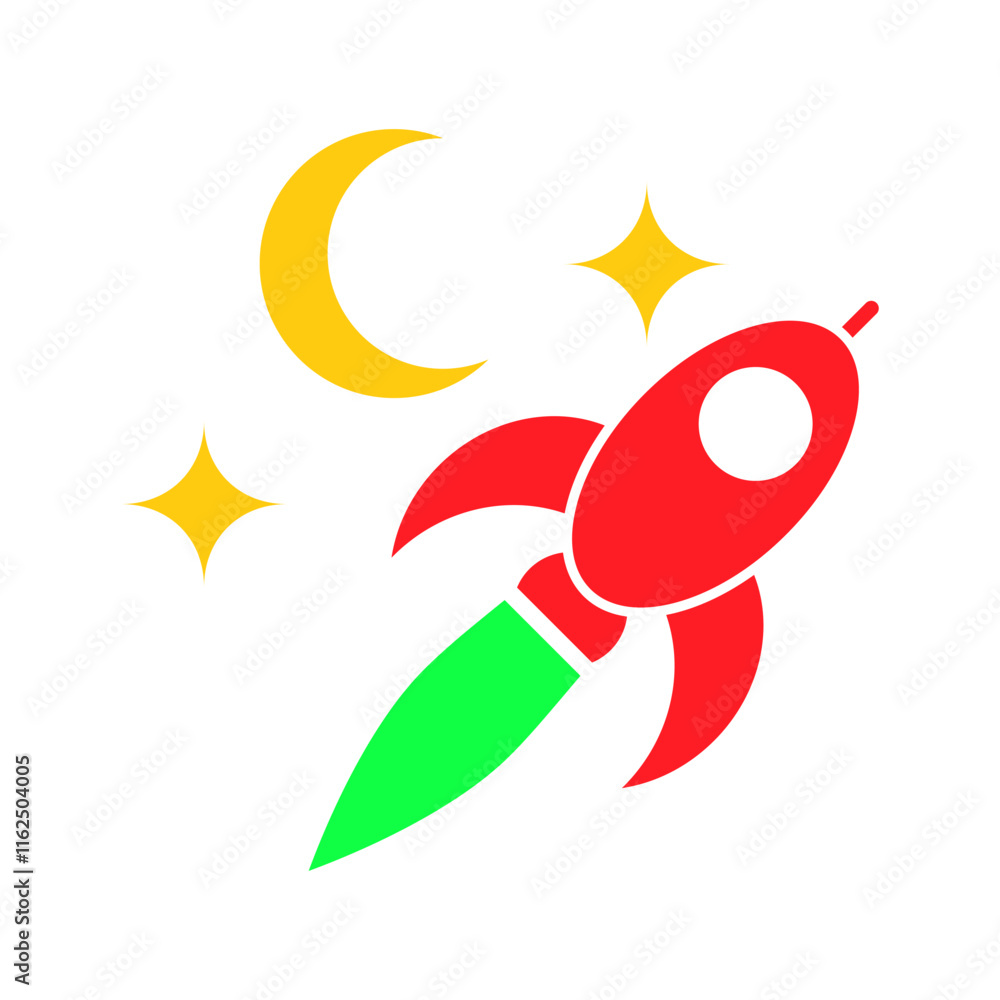 Rocket icon design template Rocket icon design template
