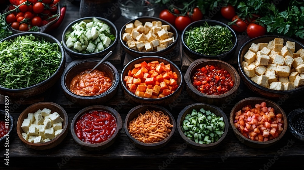 A Vibrant Display of Gourmet Tofu Dishes for a Memorable Culinary Buffet Experience A Vibrant Display of Gourmet Tofu Dishes for a Memorable Culinary Buffet Experience