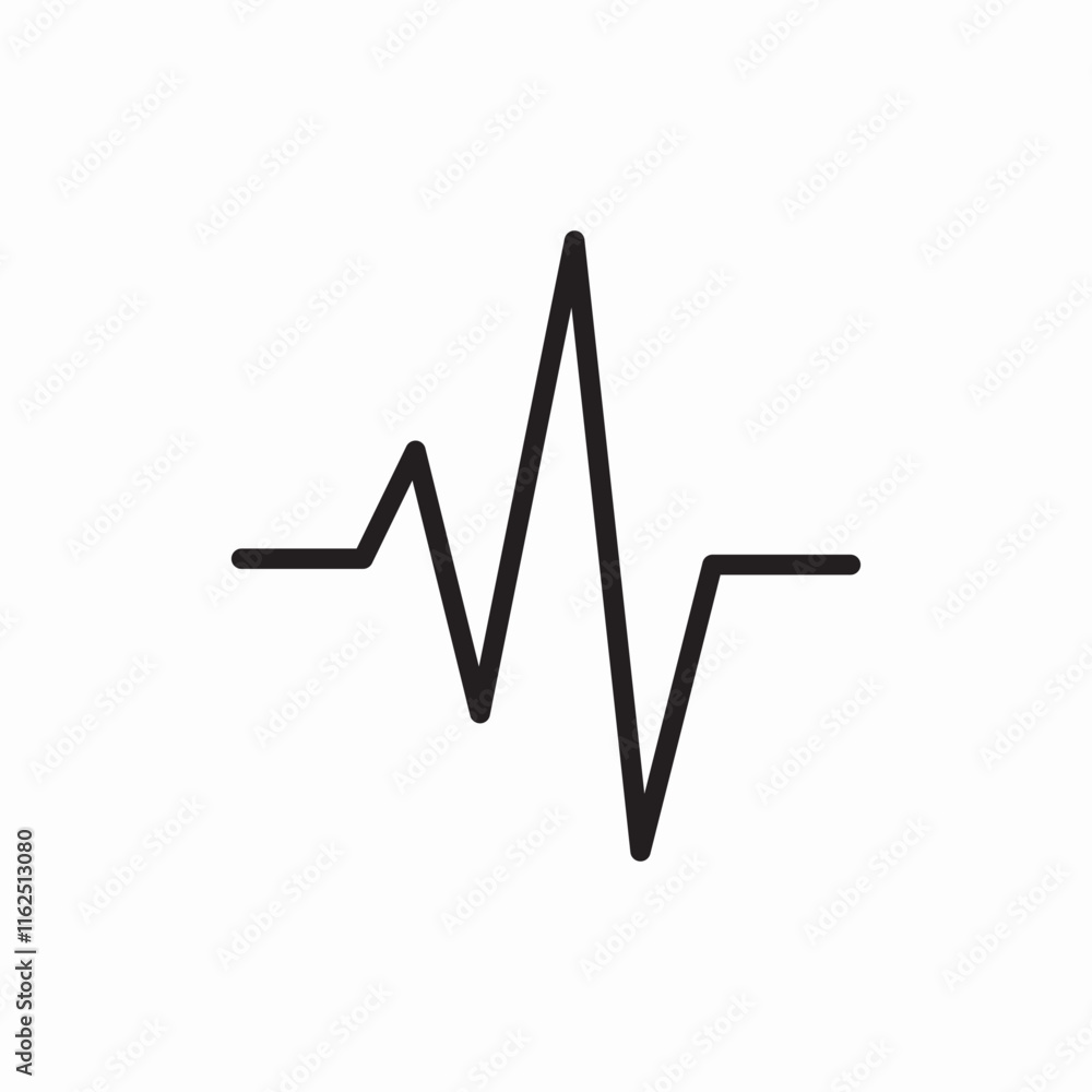 Pulse heartbeat medical health monitor icon vector sign
Pulse heartbeat medical health monitor icon vector sign