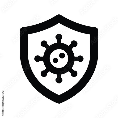 Shield Icon Depicting Virus Protection