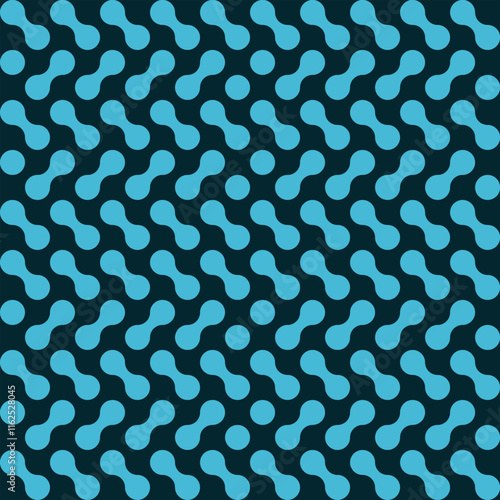 Seamless vector pattern with a blue fabric-like design