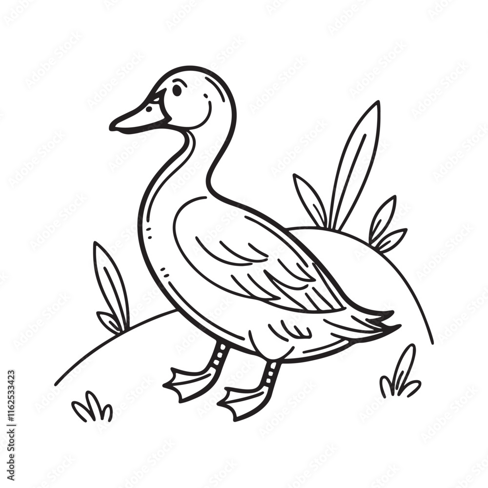 Fototapeta premium Duck Vector Icon Simple