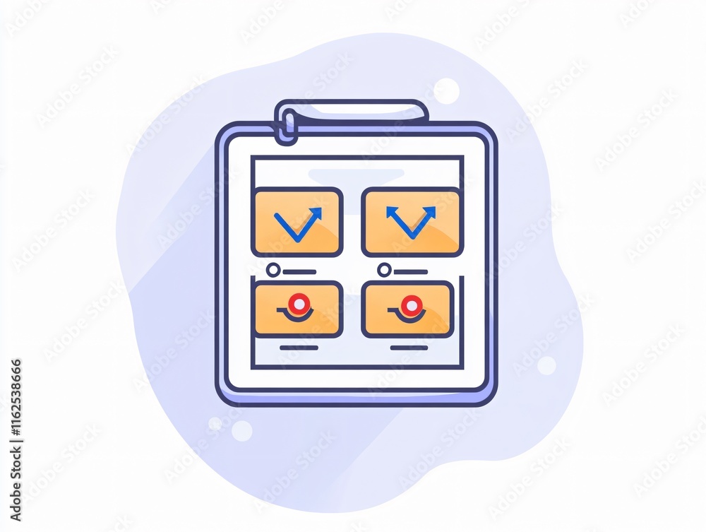 Checklist App UI Design- Mobile Tablet Interface with Checkmarks and Indicators Checklist App UI Design- Mobile Tablet Interface with Checkmarks and Indicators