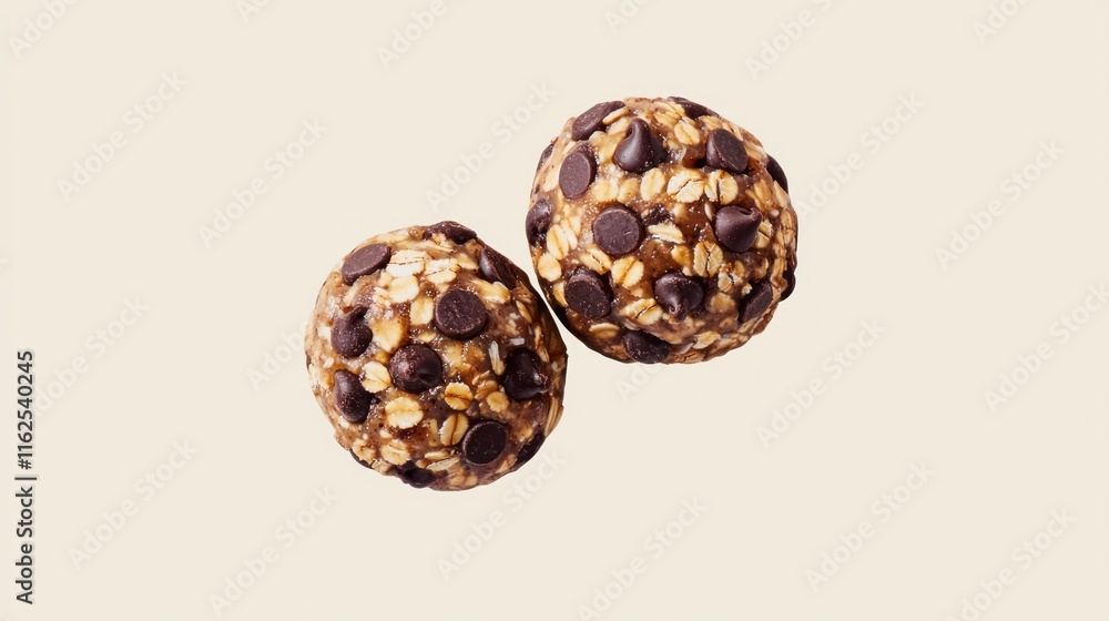 Two Oatmeal Chocolate Chip Energy Balls Two Oatmeal Chocolate Chip Energy Balls