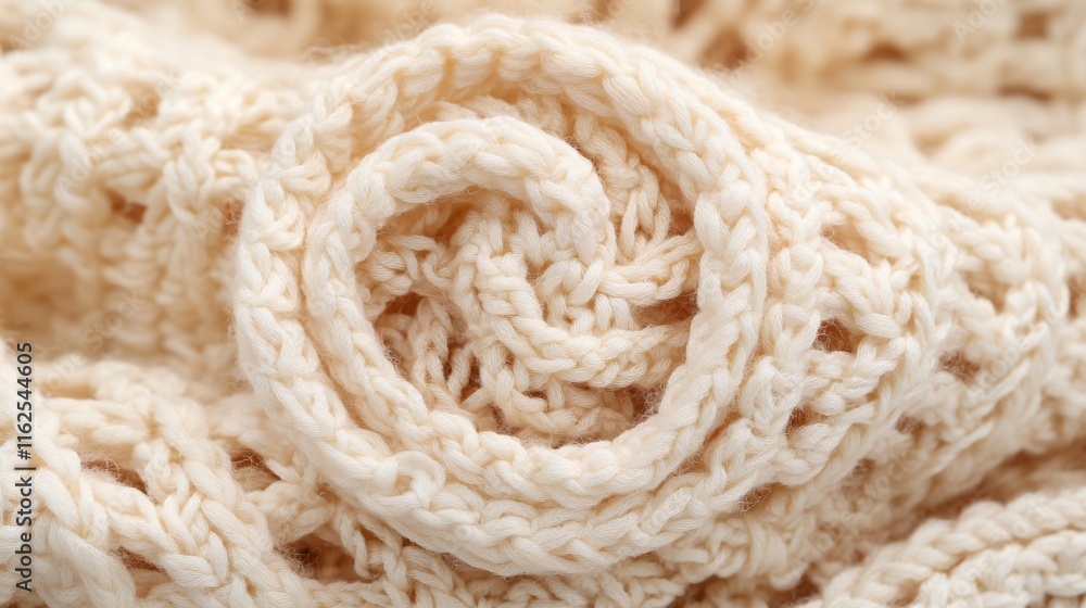 Cream Knit Texture Background Close Up Detail Cream Knit Texture Background Close Up Detail
