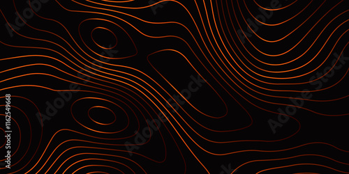 Abstract design seamless pattern with line topographic map. geographic mountain relief. retro topographic map. geographic contour map grid backdrop paper texture. terrain path isolated on background.