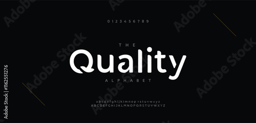 Minimal modern alphabet fonts and numbers. Abstract urban thin line font typography typeface uppercase lowercase. vector illustration