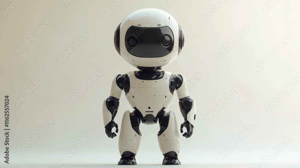 Sleek Humanoid Robot in Futuristic Urban Skyline with Floating Holograms, Vibrant Neon Colors, and Intricate Mechanical Design Sleek Humanoid Robot in Futuristic Urban Skyline with Floating Holograms, Vibrant Neon Colors, and Intricate Mechanical Design