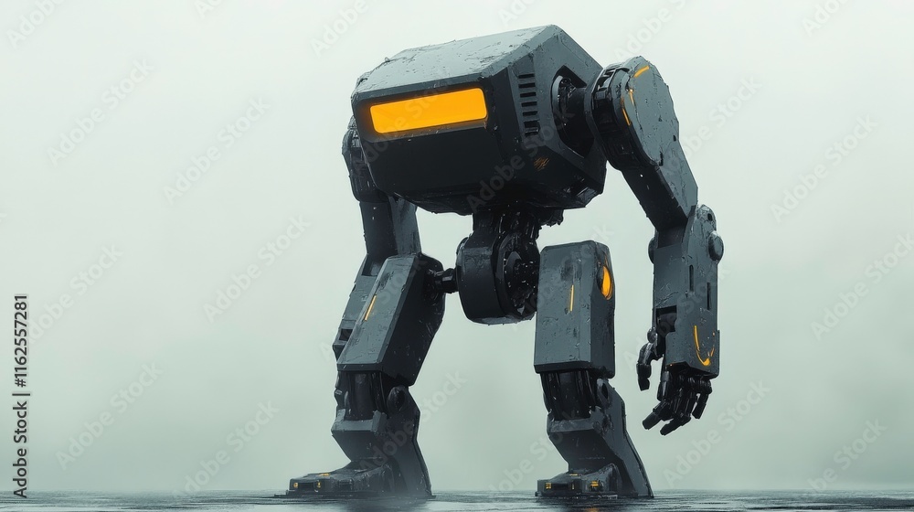 Sleek Humanoid Robot in Futuristic Urban Skyline with Floating Holograms, Vibrant Neon Colors, and Intricate Mechanical Design Sleek Humanoid Robot in Futuristic Urban Skyline with Floating Holograms, Vibrant Neon Colors, and Intricate Mechanical Design