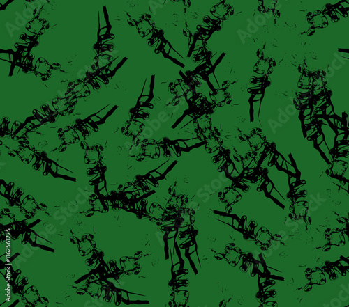 Abstract water color black seamless patterns