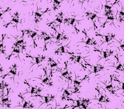 Abstract water color black seamless patterns