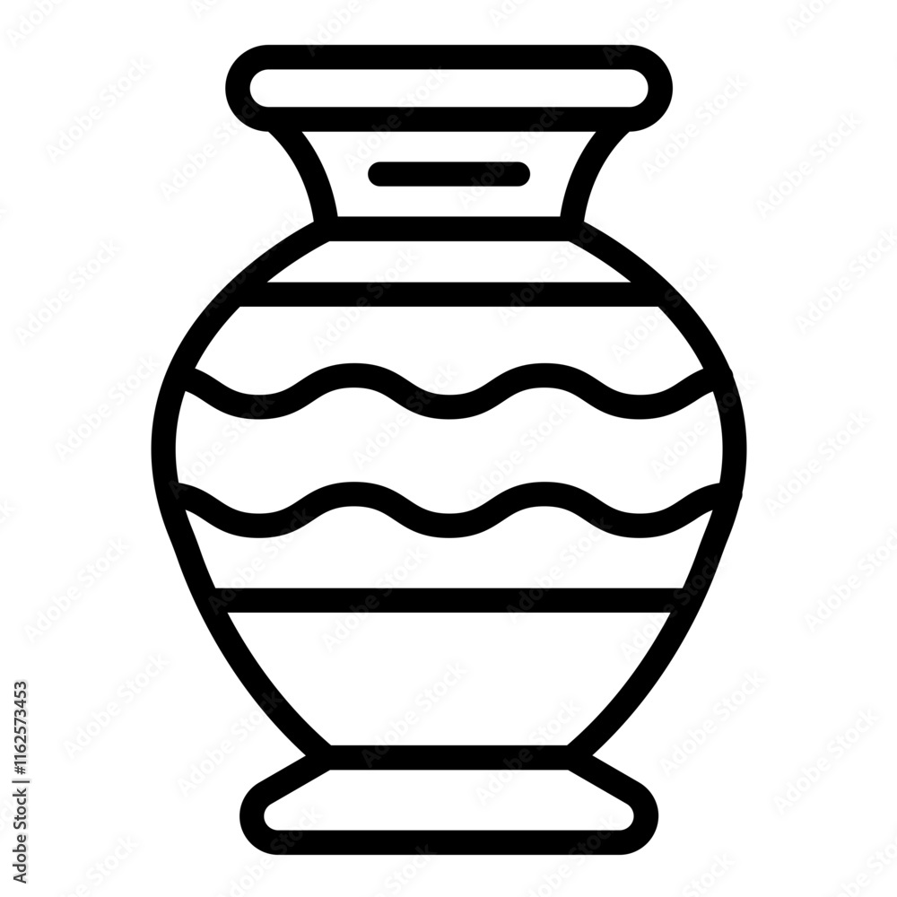 Vector Design Vase Icon Style