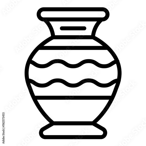Vector Design Vase Icon Style