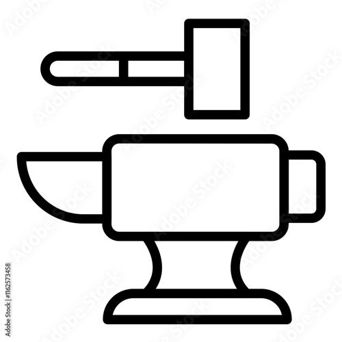 Vector Design Anvil Icon Style