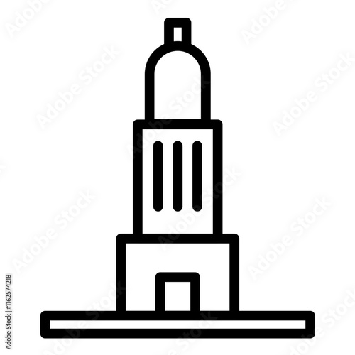 Vector Design Old Building Icon Style