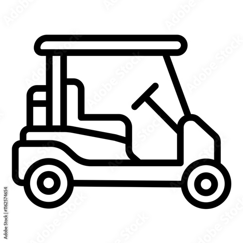 Vector Design Golf Cart Icon Style