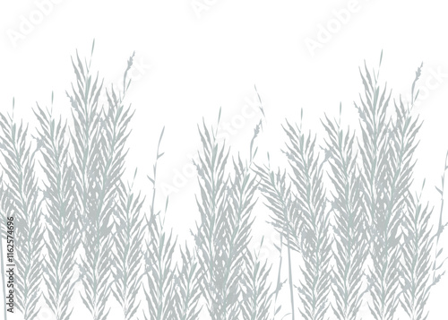 white grass in field waving in air illustration