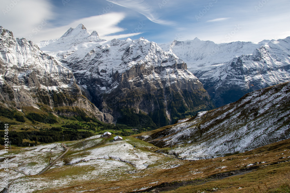 Alpine landscape in Switzerland. Alpine landscape in Switzerland.