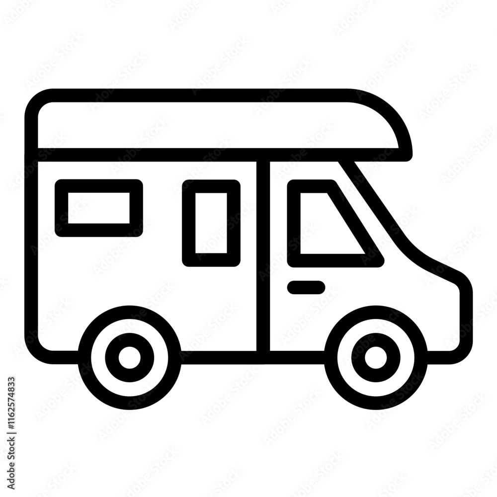 Vector Design Caravan Icon Style Vector Design Caravan Icon Style