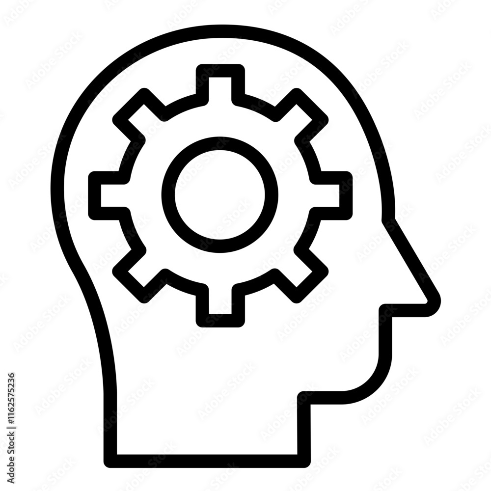 Vector Design Critical Thinking Icon Style Vector Design Critical Thinking Icon Style