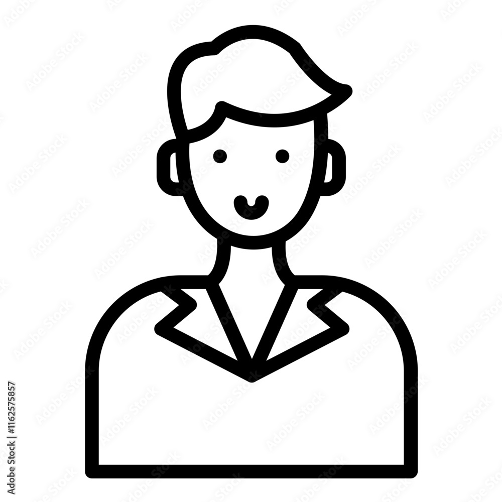Vector Design Customer Male Icon Style Vector Design Customer Male Icon Style