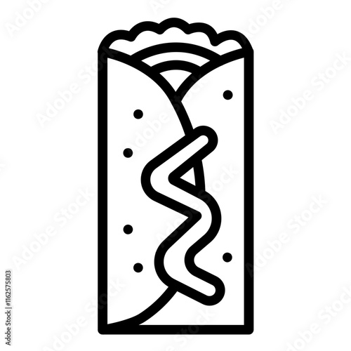 Vector Design Chimichanga Icon Style
