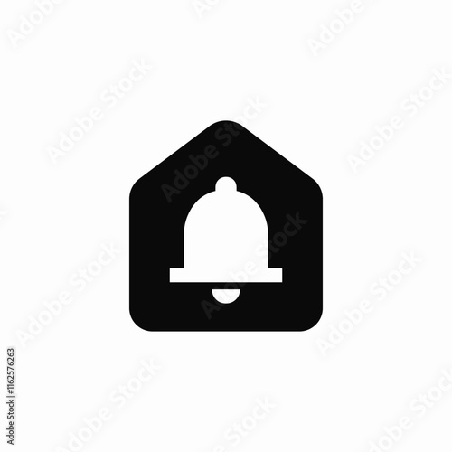 house door ring icon sign vector