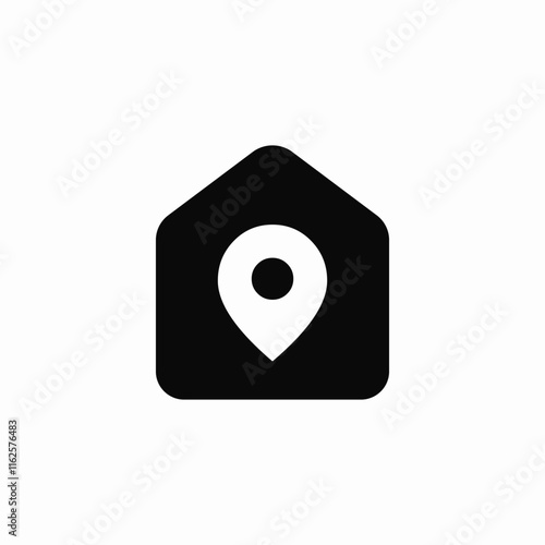 house location icon sign vector