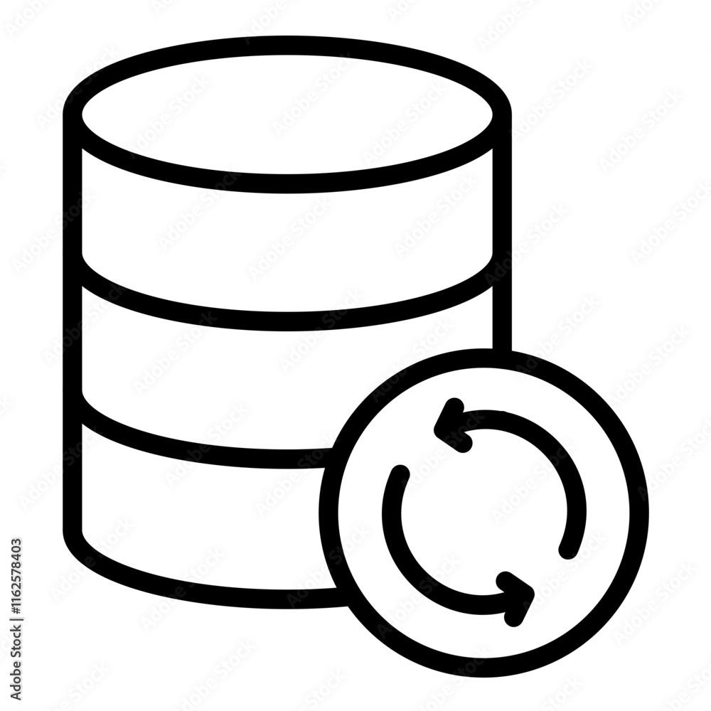 Vector Design Database Backup Icon Style Vector Design Database Backup Icon Style