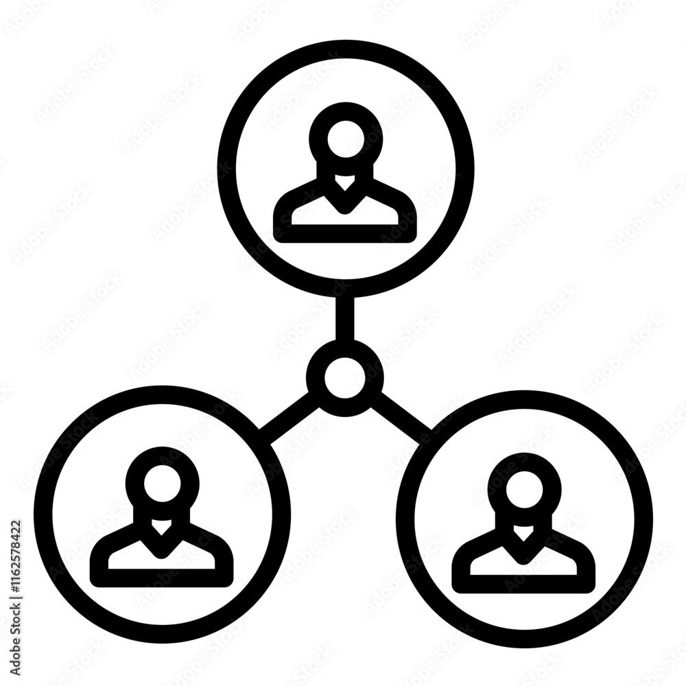Vector Design User Connection Icon Style Vector Design User Connection Icon Style
