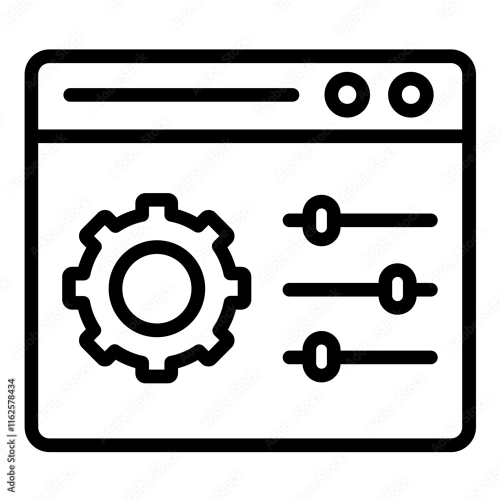 Vector Design Control Panel Icon Style Vector Design Control Panel Icon Style