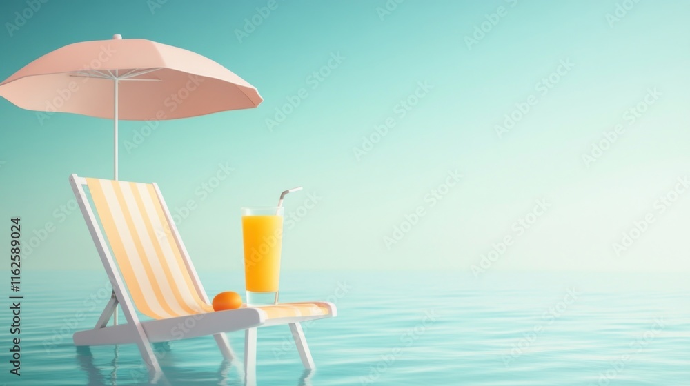 Summer Vacation on a Relaxing Beach Summer Vacation on a Relaxing Beach