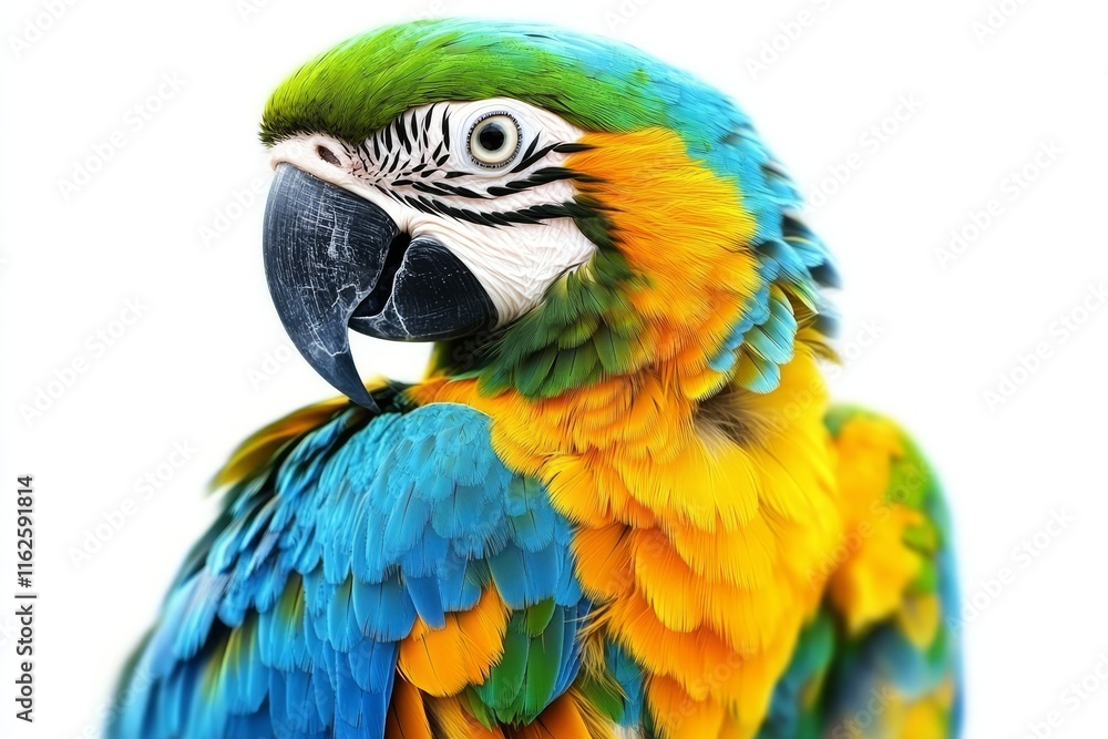 Vibrant Macaw Close-Up Portrait Vibrant Macaw Close-Up Portrait