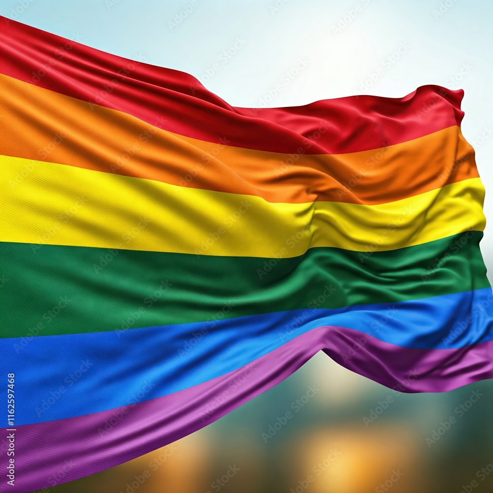Fototapeta premium flag of rainbow