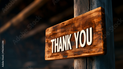 A rustic wooden sign displaying a heartfelt 